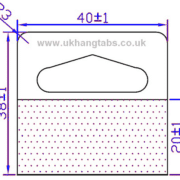 HANG TABS DELTA MEDIUM COLD Dimensions