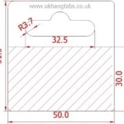 Self-adhesive hang tabs 