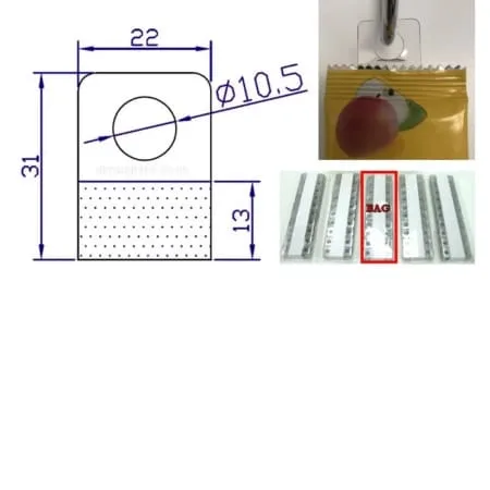 Hole Econo Plastic Hang Tag
