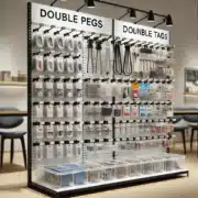 Retail-Shelving-Solution-with-double-pegs-and-products-with-hang-tabs