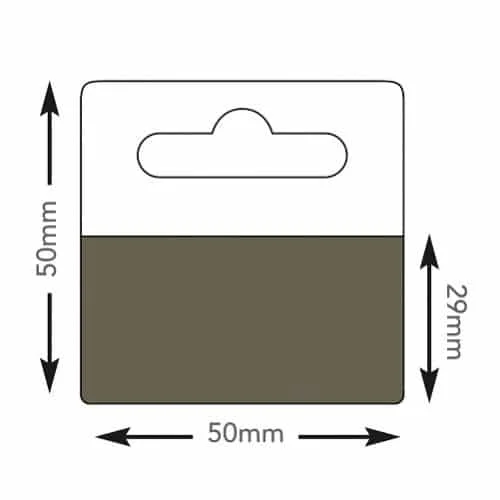 Heavy-Duty Euro Hang Tabs with strong adhesive for secure retail product display.